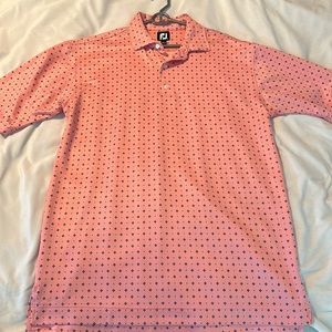 FJ Pink Navy Golf Polo Shirt XL Men’s
